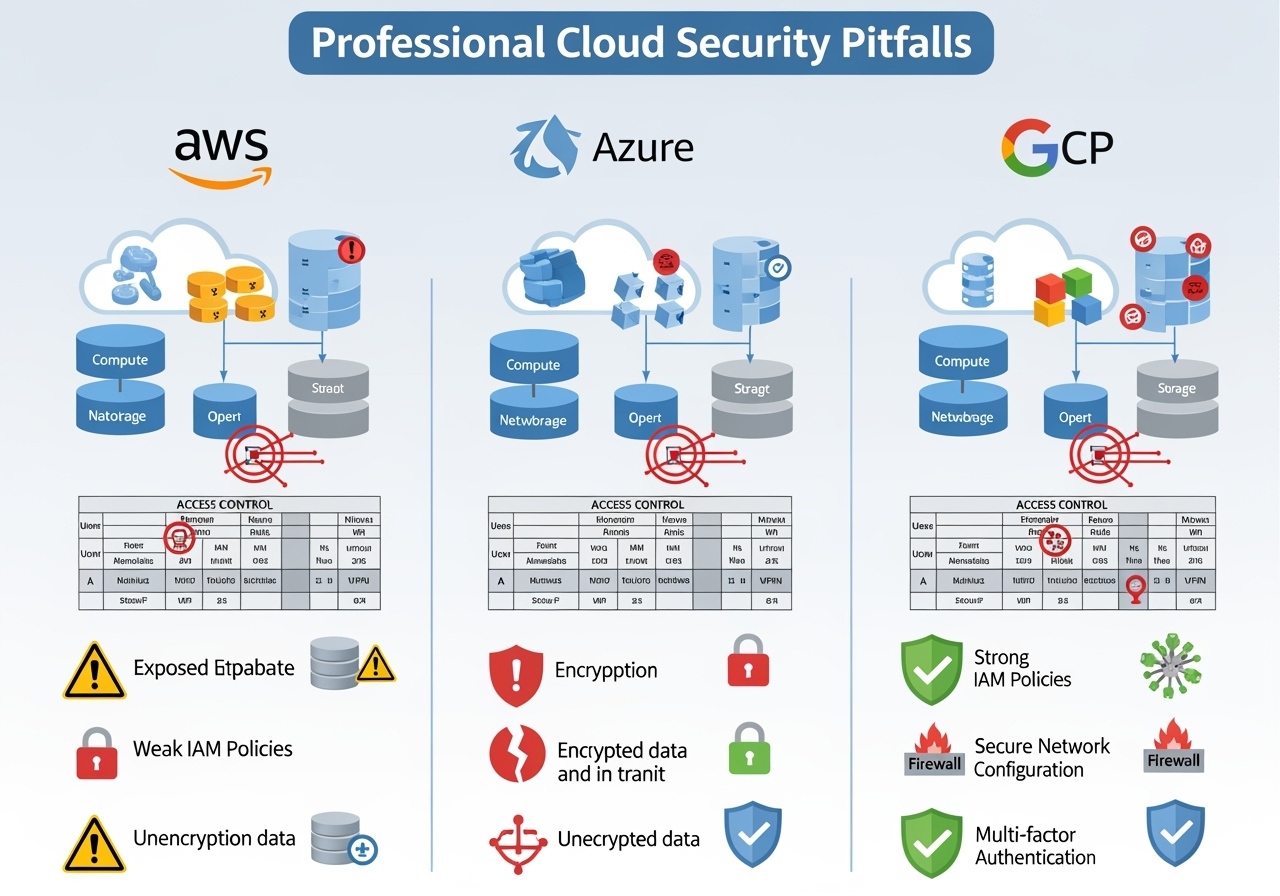 Cloud Security Pitfalls Across Providers