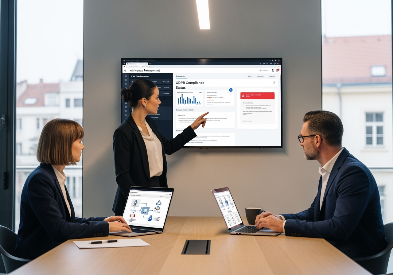 Professional Project Managers Using Ai Project Management Gdpr Compliance Dashboard For Smes With Automated Data Protection Workflows By Varnaai