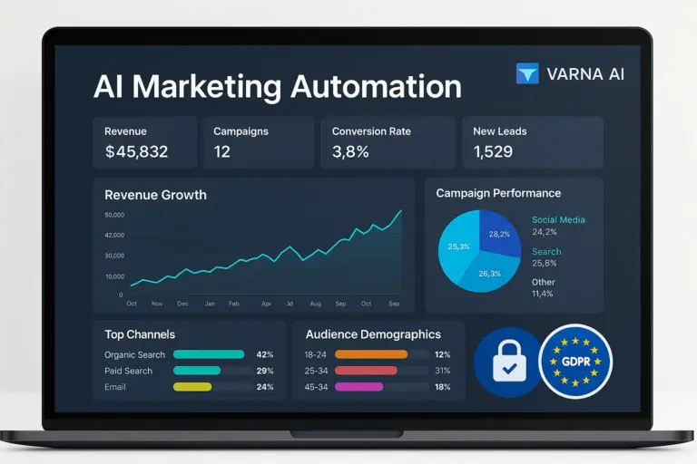 Ai Marketing Automation Dashboard Showing Realtime Analytics