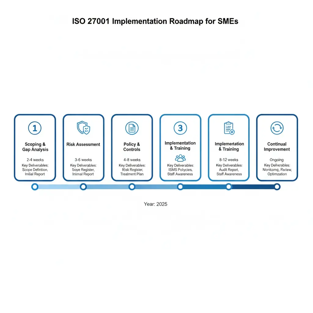 Stepbystep ISO 27001 roadmap tailored for SMEs in 2025